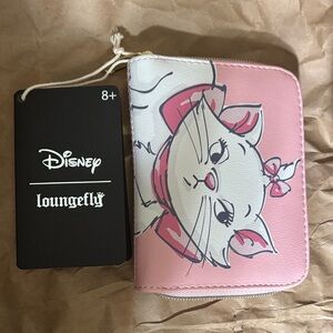 Disney Loungefly Pink Floral Marie Wallet